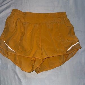 Women's Orange Athletic Shorts